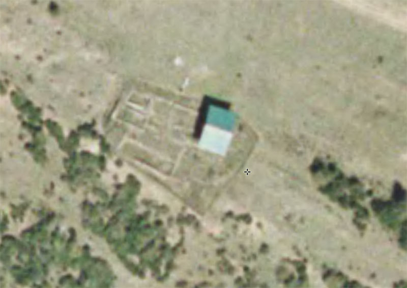CABECERA DEL TEMPLO DESDE EL ÁNGULO SUROESTE